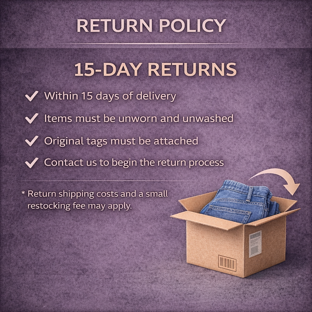 AURA Straight-Leg High-Waist Denim Pants