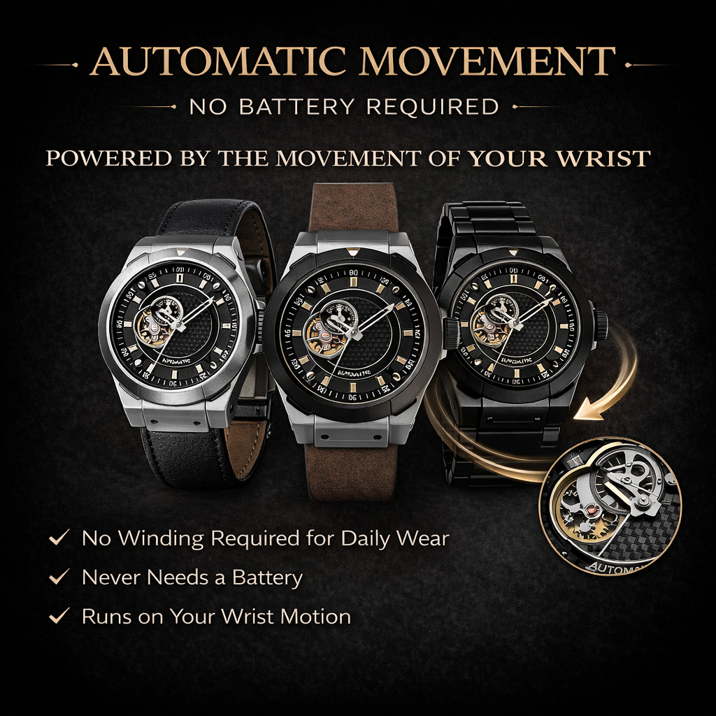 Cronógrafo Vento Blackfield em Couro