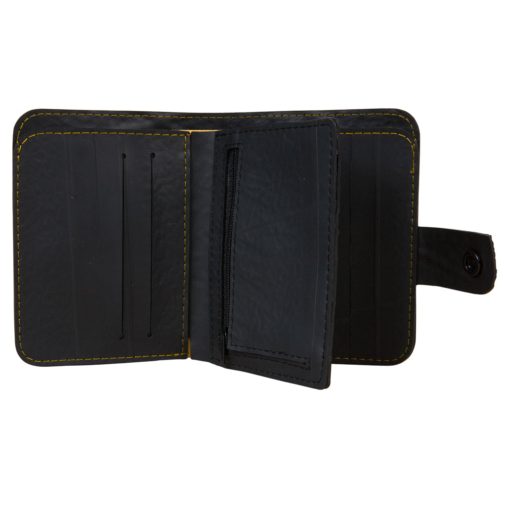 Ben Recycled Rubber Wallet with Coin Compartment – Premium Vegan Design