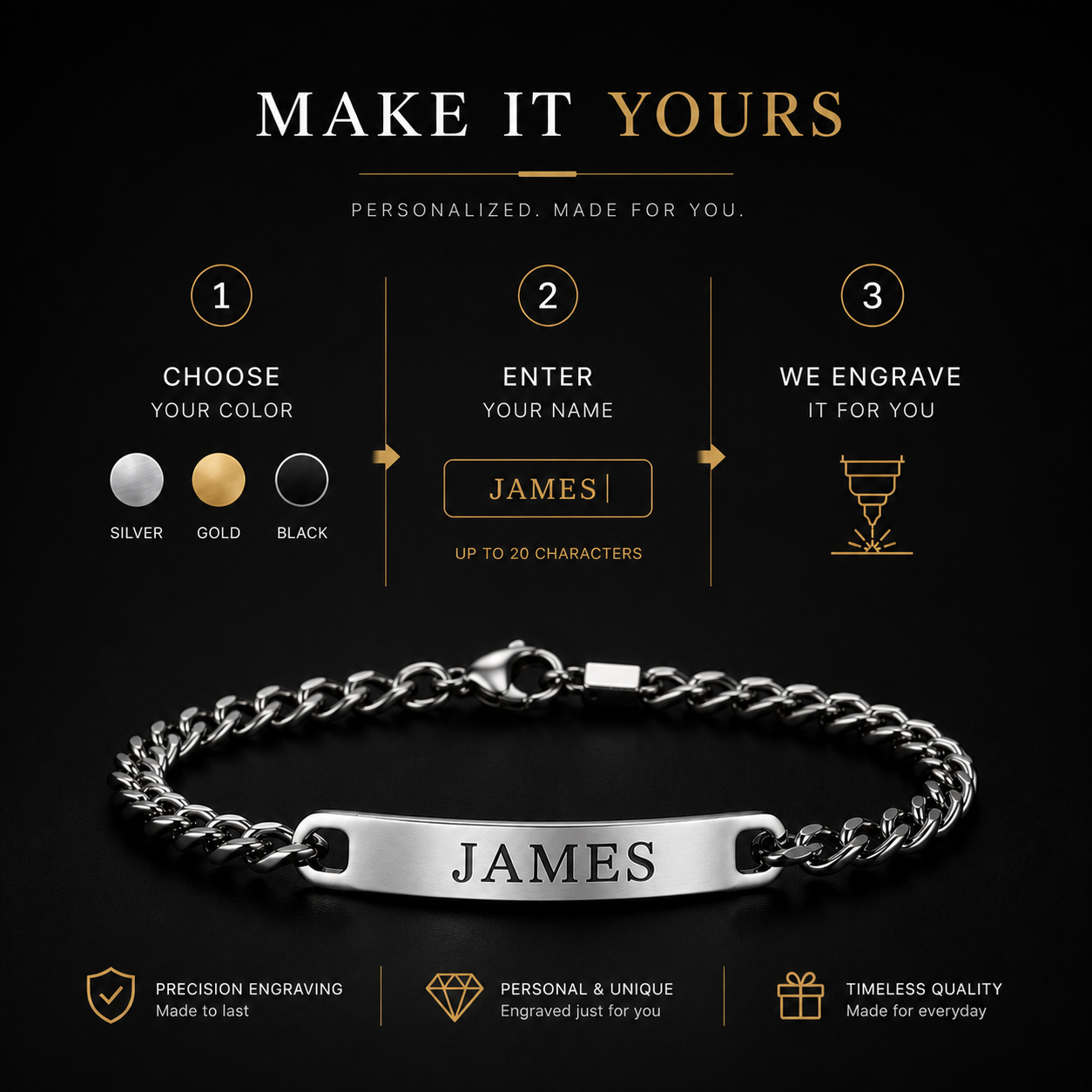 Personalized ID Bracelet — A Piece That Reflects Your Identity
