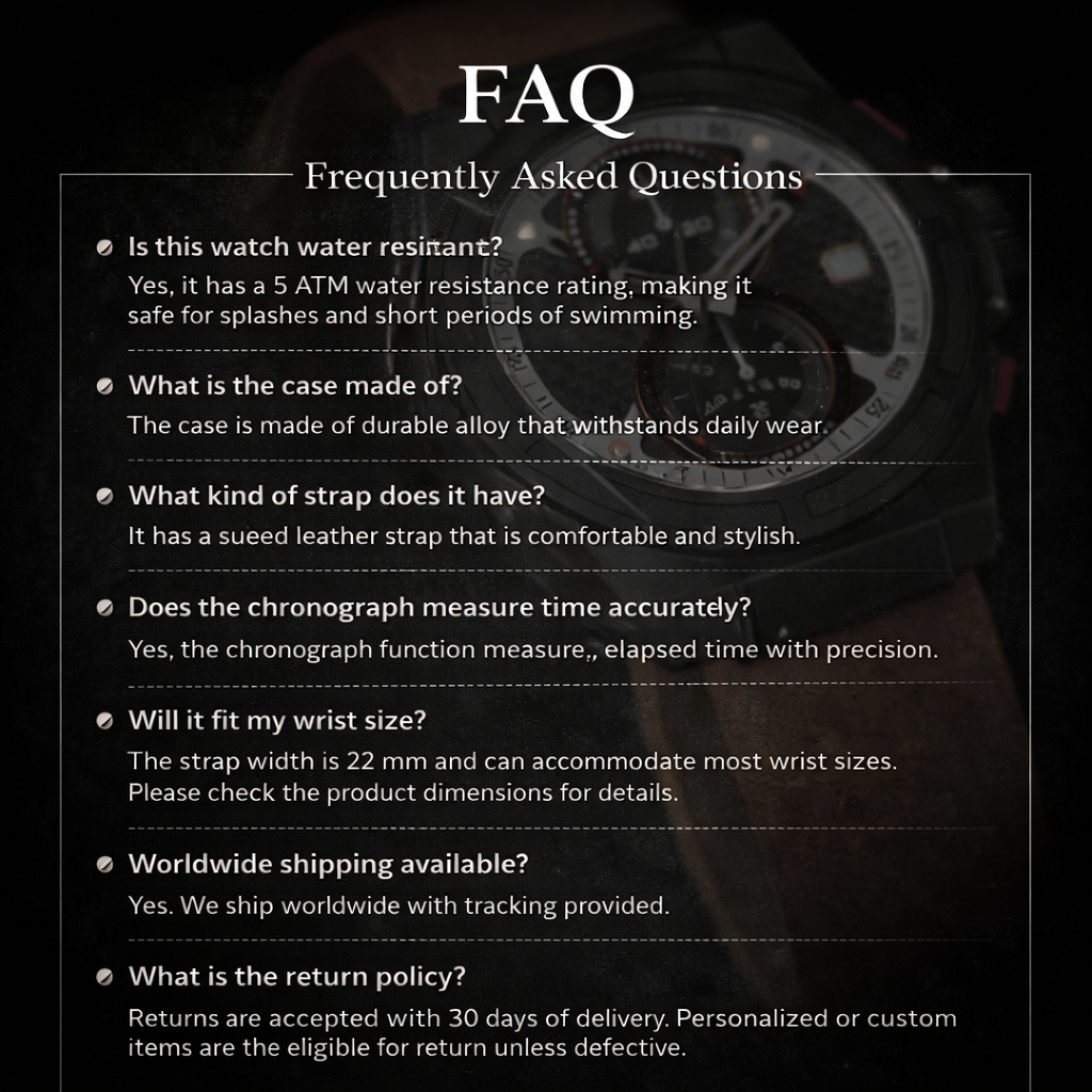 AURION BLACK CHRONO – Edição Tática Masculina