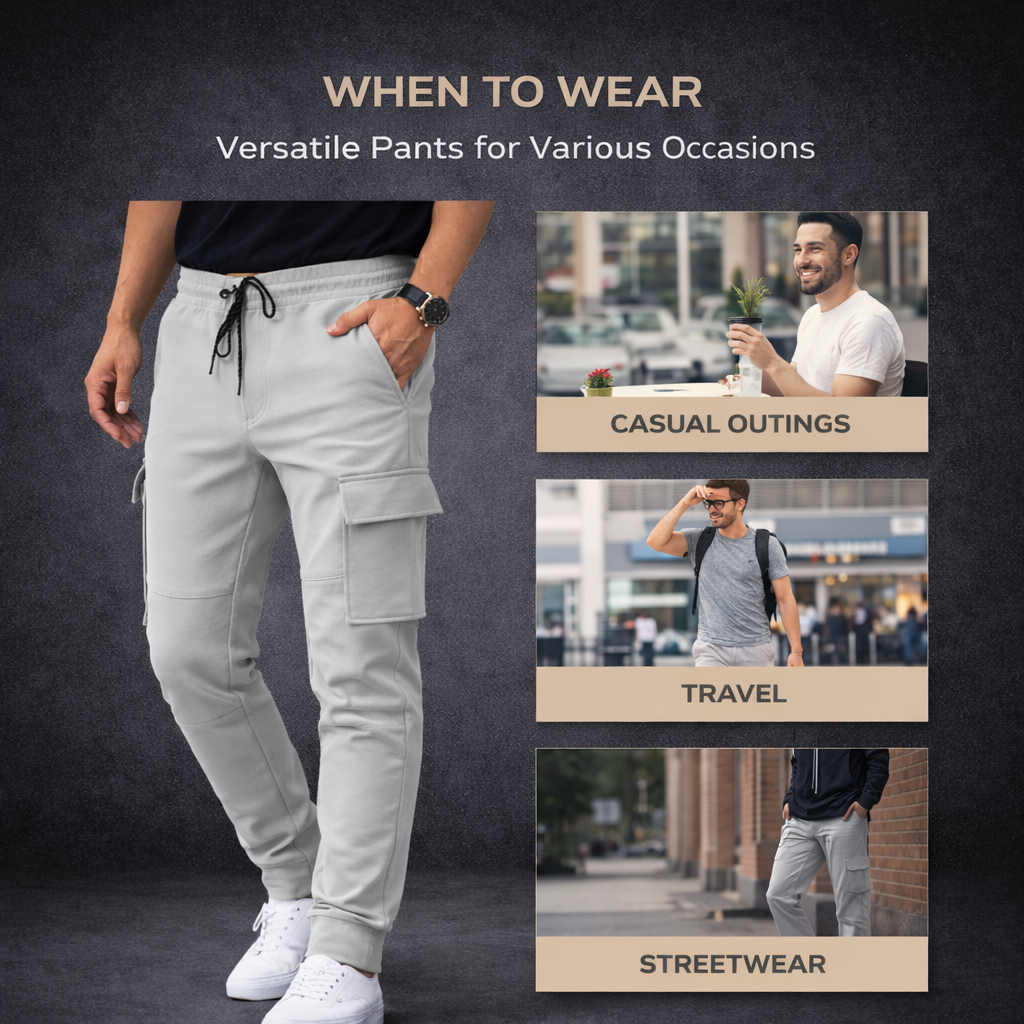 Men’s Urban Flex Cargo Pants – Modern Premium Fit
