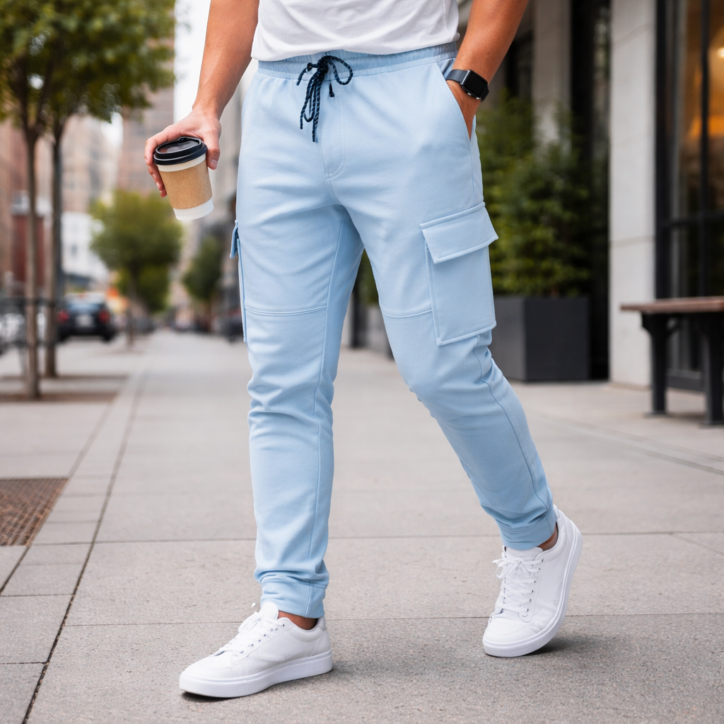 Men’s Essential Urban Cargo Pants – Modern Premium Fit