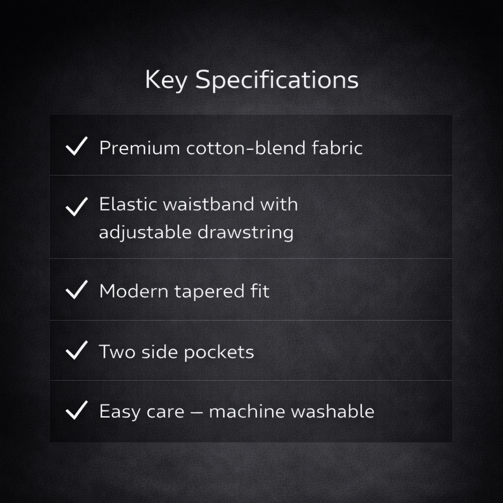 Urban Comfort Sweatpants – Cotton Blend Relaxed Fit