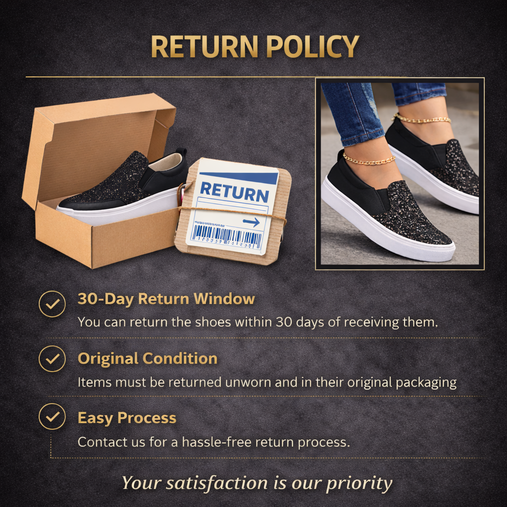 Women’s Slip-On Sneakers with Glitter – Comfort & Style