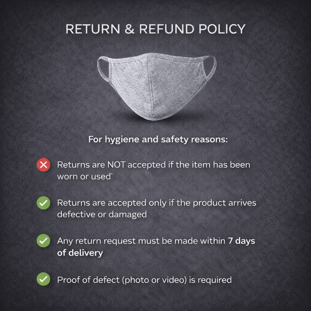 Essential Grey Reusable Face Mask – Double Layer Comfort