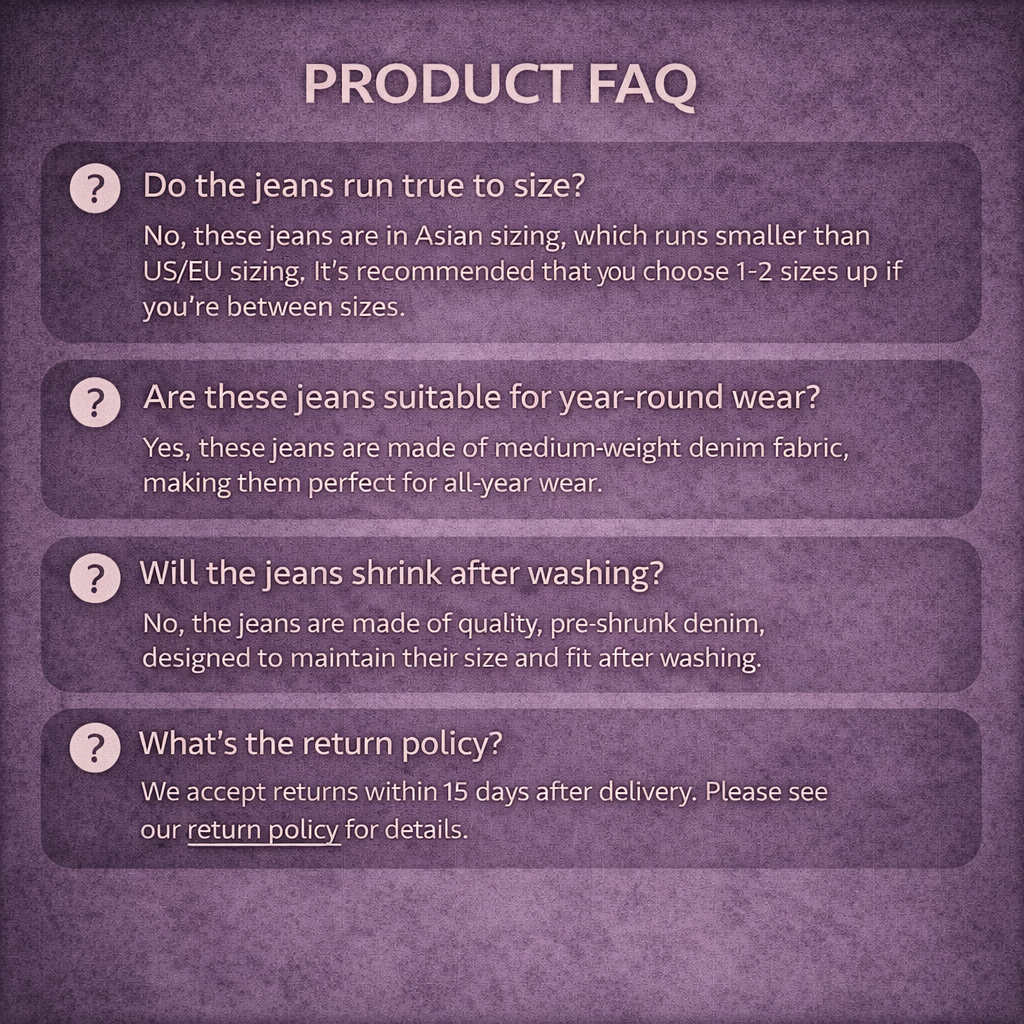 AURA Straight-Leg High-Waist Denim Pants