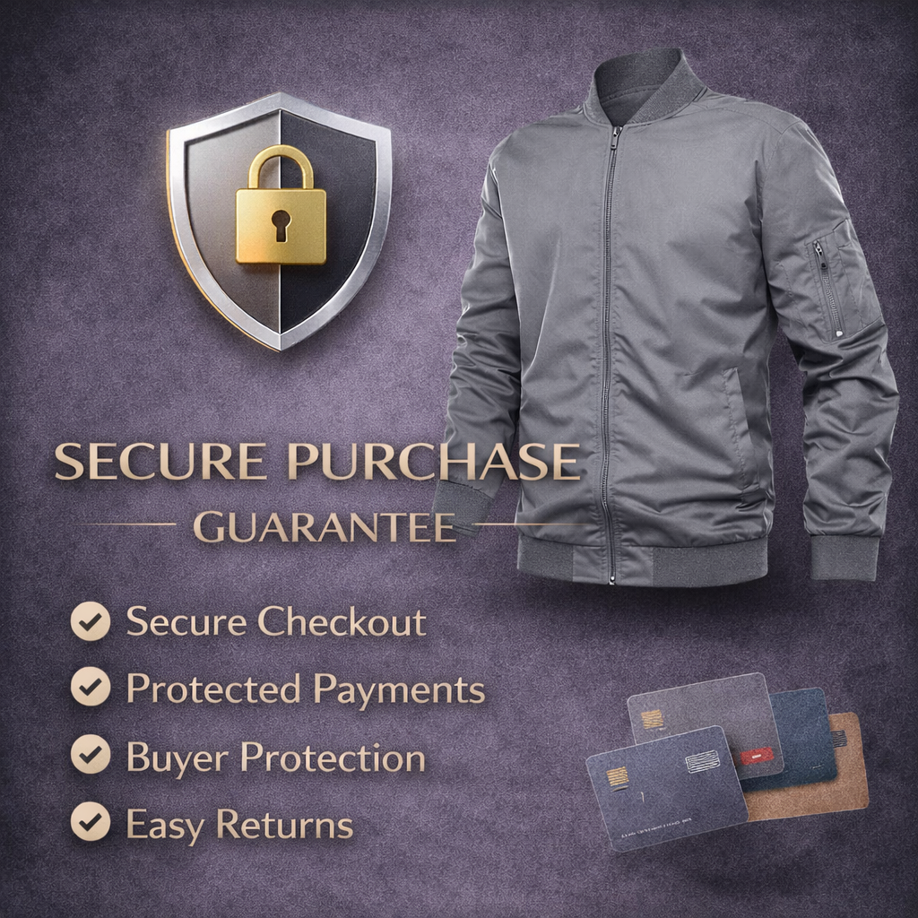 Men’s Lightweight Bomber Jacket – Casual Spring & Fall