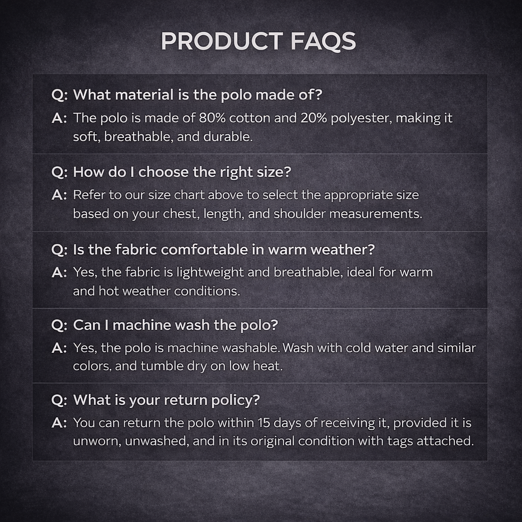 Men’s Premium Polo Shirt with Checkered Details