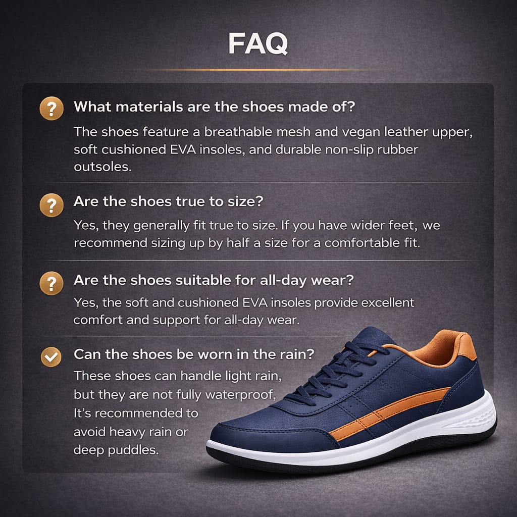 AeroFlex Men’s Breathable Casual Sneakers