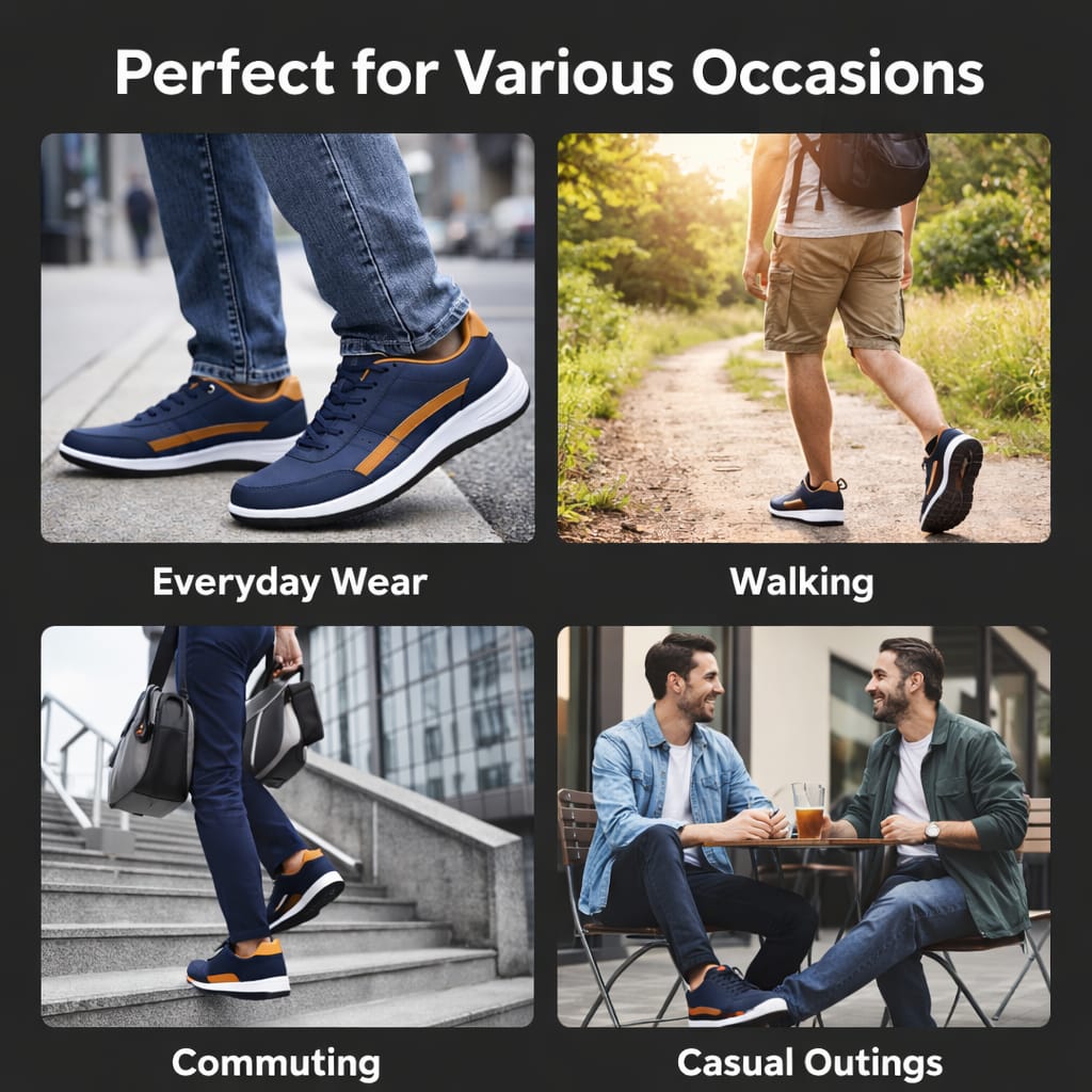 AeroFlex Men’s Breathable Casual Sneakers