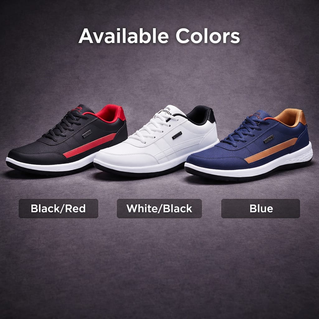 AeroFlex Men’s Breathable Casual Sneakers